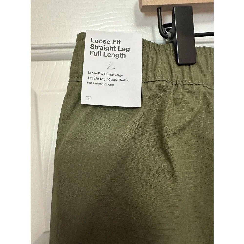 Size L Nike Sportswear Club Woven Cargo Pant Men Green HV1433-222 Loose Straight